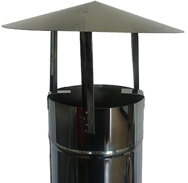 Cappuccio for camino, cappuccio for comignolo, cappuccio for tetto in acciaio inossidabile 304, condotti, ventilazione, cappello antipioggia(15 cm(5.9in))
