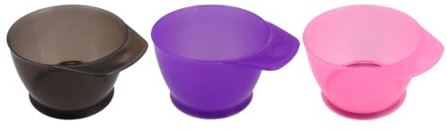 Veemoon Set 3 Ciotole per Tintura Chioma in Plastica Ispessita, Ciotole per Colorare con Manico Antiscivolo per Salone e Uso Fai da Te, Accessori Professionali per Trattamenti e Tinture