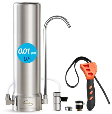 iSpring CKC1S Wasserfilter, mehrstufiger Edelstahl-Tischwasserfilter