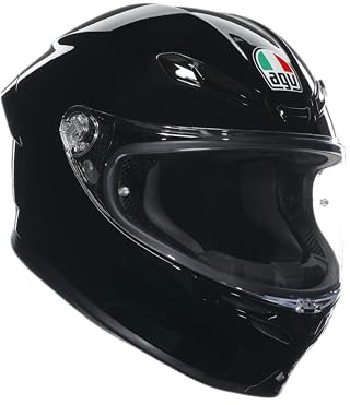 Motorradhelm AGV K6 S Solid Gloss Black