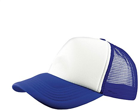 eBuyGB Men's Adjustable Trucker Cap Classic Snapback Summer Mesh Baseball Hat (Blue), Medium