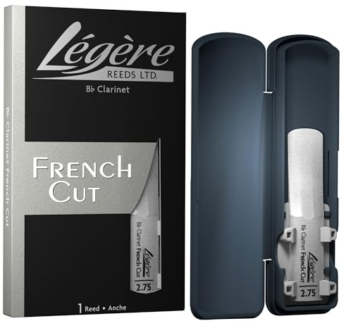 Légère Reeds - Bb-Klarinettenblatt, French Cut, Blattstärke 2.75 (BBF2.75) - Hochwertiges synthetisches Holzblasrohr
