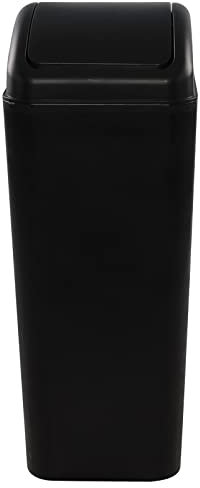 Farmoon 14 L Mülleimer Mit Schwingdeckel, Schwarz Abfalleime