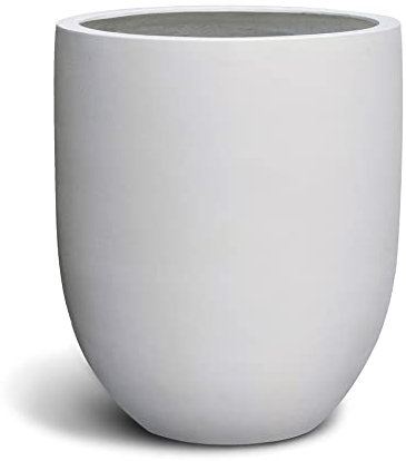 ESCHBACH® Pflanzkübel Tall Egg Pot 70 Weiß Rund XL * 68 x 80 x 80 cm * 10 Jahre Garantie