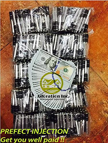 Epoxy/Urethane Injection Ports Packer (950 pcs.) Adoration Grout Packers,Injection Packer Nozzle Grout Packer for High Pressure Grouting Injection Packer 950pcs (Aluminum, 1/2 R x3/8''A x 3.6''L)