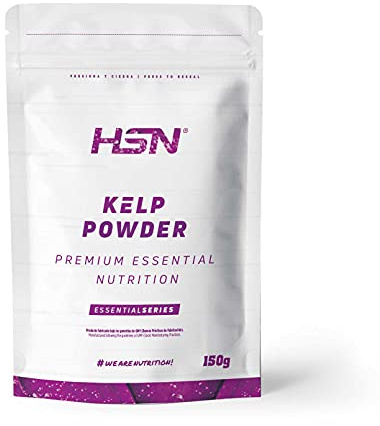 HSN Kelp en Polvo | 150g = 300 Tomas por Envase | Fuente de Yodo (325mcg) 100% Natural - Ascophyllum nodosum - Sin Añadidos ni Azúcares | No-GMO, Vegano, Sin Gluten ni Lactosa