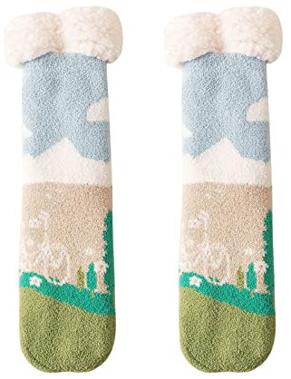 LAOSU Socken für Damen, Kompressionsstrümpfe mit Reißverschluss, Bio-Baumwolle, Kompressionssocken, große Cocooning-Socken für Damen, Peeling-Socke, Kompressionsstrümpfe, C, One size