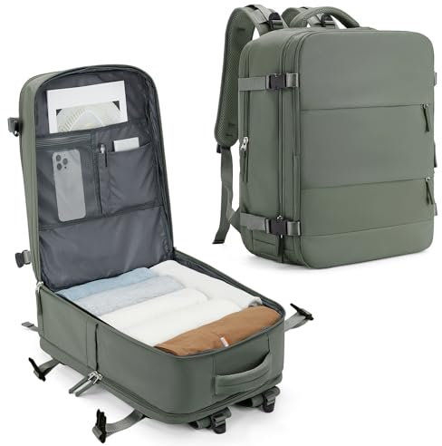 SZLX Handgepäck Rucksack Easyjet Handgepäck 45x36x20 Laptop Rucksack mit Schuhfach für Herren Damen