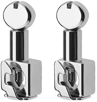 SG Store 2 Pezzi Morsetti Per Aghi In Metallo Vite con Impugnatura Girevole Per Raccordi Per Macchine da Cucire Domestiche Accessori Parti Di Ricambio Argento