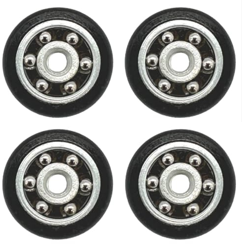 MSGsl - Rodamientos ø 20 mm y Tornillo M4 para Puertas Mampara de Ducha | Repuestos para Puertas Correderas de Baño y Ducha | Juego de 4 unidades.
