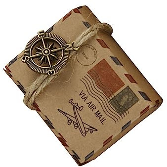 susiodeu 50 Stücke Pralinenschachtel Kraftpapier Globus Leichte Geschenkboxen Quadratische Glatte Verpackung Aufbewahrung Party Geburtstagsdusche, Kompass Zubehör