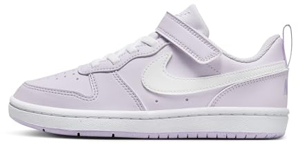 NIKE Court Borough Low Recraft (PS) - Sneaker da Ragazzo, Barely Grape White Lilac Bloom, 34 EU