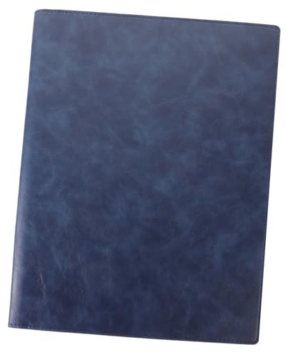 Sewroro Multi-funktionales Dokumentenordner Portfolio Aus Pu Magnetische Klappmappe Für Büro Und Geschäftsreisen Für Organisation Von Verträgen Und Unterlagen Tiefseeblau