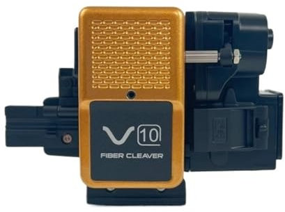 Couperet à fibre optique, couteau à fibre optique, Coupe-fibre optique entièrement automatique V10, presse à couteau de coupe FTTH en une étape, coupe-fibre V10 avec collecteur de déchets de fibre pou