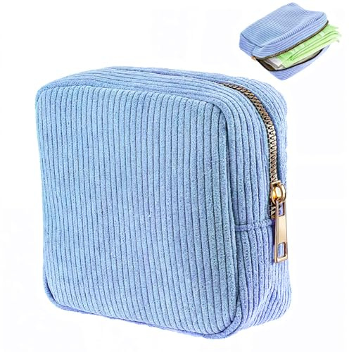 JIEYAO Bolsa de Almacenamiento de Servilletas Sanitarias de Pana, Portátil para Adolescentes, Copa Menstrual y Primera Almohadilla