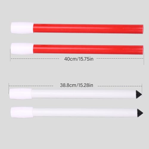 ROYJJ Golfs Pin Flags Hole Cup Set Golfs Practice Putting Green Flags and Hole Cup Portable Golfs Flagstick for Yard Backyard