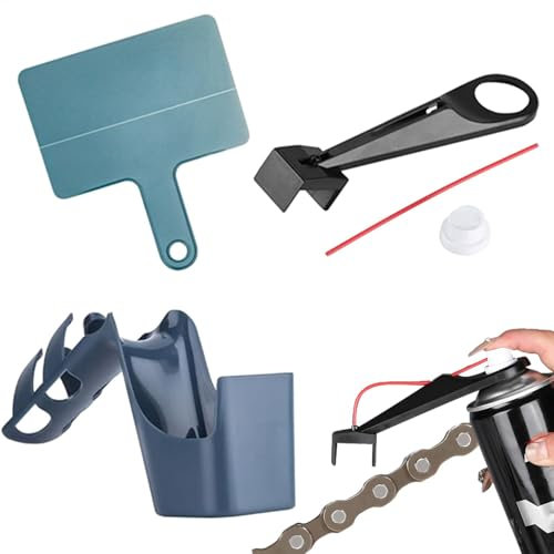 Outil De Nettoyage De Chaîne, Graisseur Chaîne Moto, Lot De 4 Outils Lubrification Pour Chaînes, Applicateur Lubrifiant Anti-éclaboussures, Déflecteur D'huile, Outil D'entretien Chaîne Moto