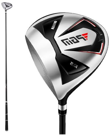 Conductores de golf para mano izquierda o derecha, eje de carbono ultraligero de 60 g para hombres y mujeres #1 Fairway Golf Club Woods, deportes y exteriores (izquierda, negro)