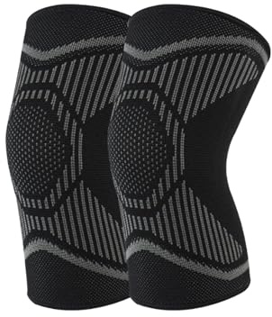 RUIXIA Genouillère Sport Enfant Genouillère Respirant Élastique Protège Genoux Sport Antidérapant Protection Genoux Enfant Souple pour Vélo Football Handball Skate Basketball VTT