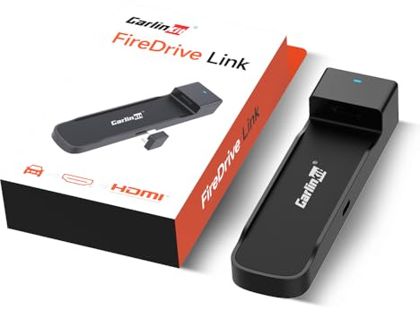 Carlinkit FireDrive Link Adapter - Konvertiert kabelgebundenes CarPlay in HDMI, Audio- und Video-Streaming im Auto, kompatibel mit Fire TV Stick