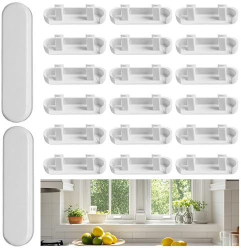 20 Pcs Window Drainage Cover Caps,25mm Plastic Weep Hole Covers,UPVC Double Glazing Caps,Decorative Covers,Drainage Hole Cap Replacement Universal Fit for UPVC Double Glazing Doors and Windows