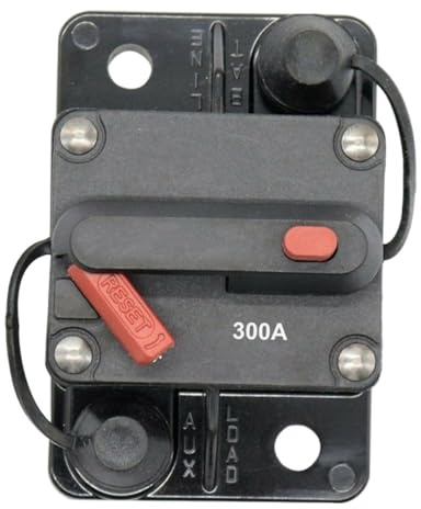 Gogogmee Interruttore Termico per Auto e Camper Circuit Breaker Manuale con Protezione Sovraccarico e Alloggiamento per Barca e Rimorchio