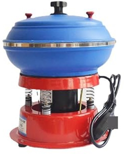 BINGNU Petite Machine à polir Vibration, Bijoux, Agate, Jade, Baril de Vibration, Moulin à Vibration, Machine d'ébavurage en métal