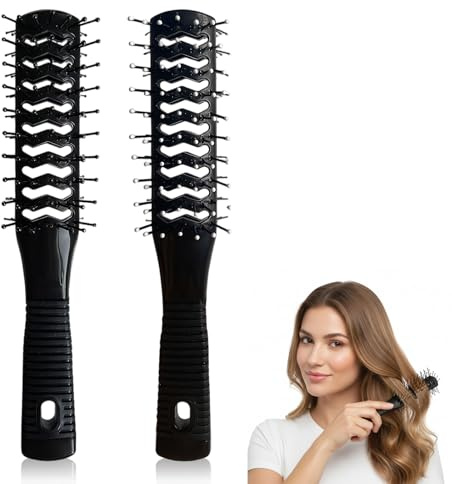 Cepillo Secador de Doble Cara de 2 Piezas con Orificios de Ventilación, Cepillo de Peinado, Función de Masaje Del Cuero Cabelludo, Mango Antideslizante, Adecuado para Todo Tipo de Cabello
