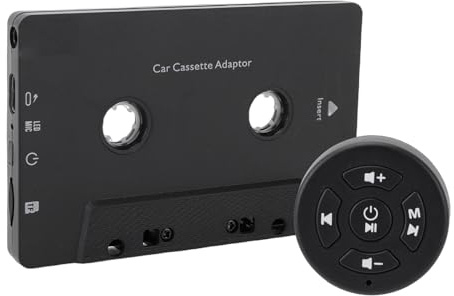 YUEHISY Car Audio Bluetooth Wireless Kassettenempfänger, BT5.4 Tape Player Kassette Aux Adapter mit Fernbedienung, für Anrufe, Musik