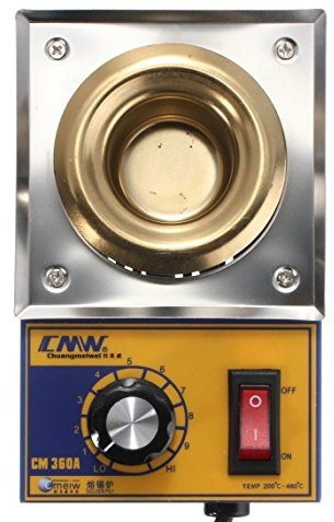 MASUNN CM360A 100 W 200-480 Grad Solder Topf zum Löten, Edelstahl, Platte aus Edelstahl