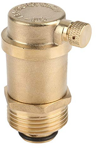 Valvola Sfogo Aria, Akozon Valvola Sfiato Automatica in Ottone DN25 G1 per Scarico Pressione Riscaldatore Solare