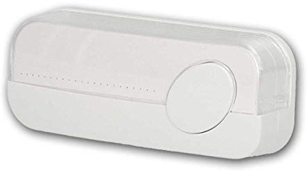 world-trading-net - Bouton-Poussoir de Sonnette Blanc, Plaque signalétique Non éclairée, 1A / 230V