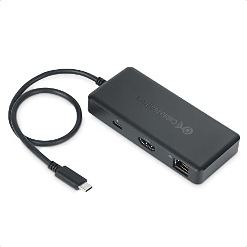 [Works with Chromebook Certified] Cable Matters USB-C Hub HDMI, 4K | 4K@60Hz, 2x USB 3.0, Ethernet Gigabit, HDMI y Power Delivery de 86 W