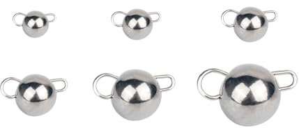 MUUNN Cheburashka-Gewichte aus Wolfram, 1 ~ 30 g, Wolfram, Kanonenkugel, Jigkopf, Angelgewichte, Tungsten Cheb Rig Gewichte, einfarbig (7,0 g), 10 Stück