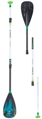 AZTRON Speed Carbon Hybrid SUP Paddel Unisex Erwachsene, Schwarz, Silber, L