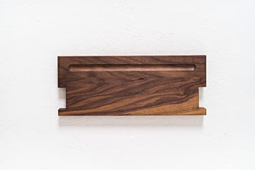 Kleiderleiter Regalboden RB1 aus Nussbaum Dinky | 35,5 x 15 x 2 cm | Regal/Ablagefläche kann auf jeder Sprosse genutzt Werden | Handarbeit aus Deutschland