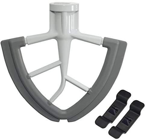 Flex Edge Beater per mixer Kitchenaid, bordi in silicone su entrambi i lati per frullatore tilt-head da 4,5–5 Quarti, accessori frusta piatta per mixer Kitchenaid da 4,3-4,8 L