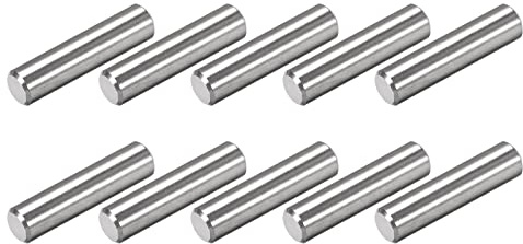 METALLIXITY 10Stk Dübelstifte 304 Edelstahl Regalstifte 10x40mm | Für Metall Gerät Möbel Einbau DIY