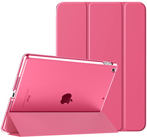 TiMOVO Hülle für 10,2 Zoll iPad 9. Generation 2021/iPad 8. Generation 2020/iPad 7. Generation 2019, Ultra Dünn Durchscheinend Schutzhülle Smart Cover mit Auto Schlafen/Wachen - Wassermelone
