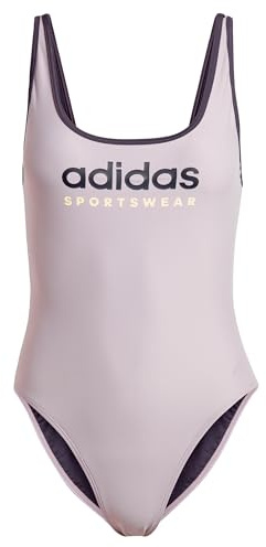 adidas Donna Sportswear U-Back Swimsuit, Preloved Fig/Aurora Black, 46