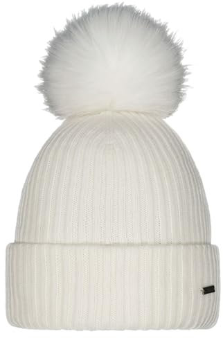 Barts Strickmütze Kenzie Wintermütze mit Kunstfell-Bommel 4955 Cream 10