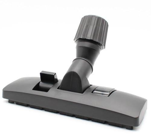 Premium Kombidüse Kombibürste geeignet für alle Staubsauger mit 32-38 mm Anschluss | mit Universal Vario-Adapter | umschaltbar für Teppich und Hartboden | mit Drehgelenk und Metall Unterseite