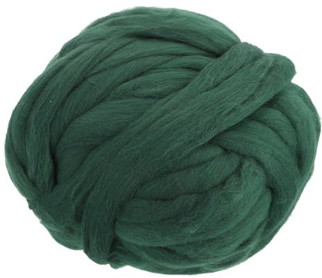 QUARKZMAN Aguja Fieltro Lana, 16 Oz Naturaleza Fibra Lana Hilo Mecha para Húmedo Fieltro, Artesanías, Bricolaje Materiales (Claro Oscuro Verde)