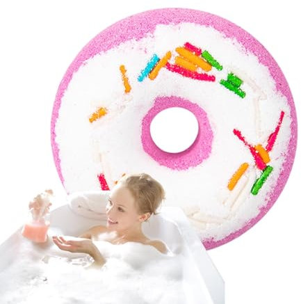 Sollee Shower Bombs Aromatherapy - Relaxation Spa for Women - Donut Design Care Shower Fizzies, Shower Steamer Aromatherapy Shower Bombs for Bubble Spa Bath, Birthday Mothers Day Christmas