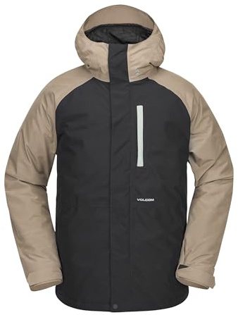 Volcom Men's Dua Insulated Baggy Fit Gore-Tex Snowboard Jacket, Chestnut Brown, Large