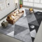 HOMFINE Alfombra Salon Modernas Lavable - Alfombras de Salon Pelo Corto Grande (Esponja Espesa) Alfombra Sala Alfombras de área Antideslizante para Habitacion Comedor Dormitorio 120x170 Gris