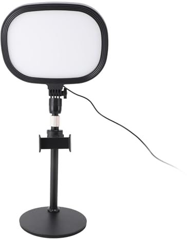 Conference Lighting Kit, Circle Desk Video Light with Stand and Phone Holder Zoom Meeting Light for Filming Broadcasting Webcam Lighting Video Calls Live Streaming