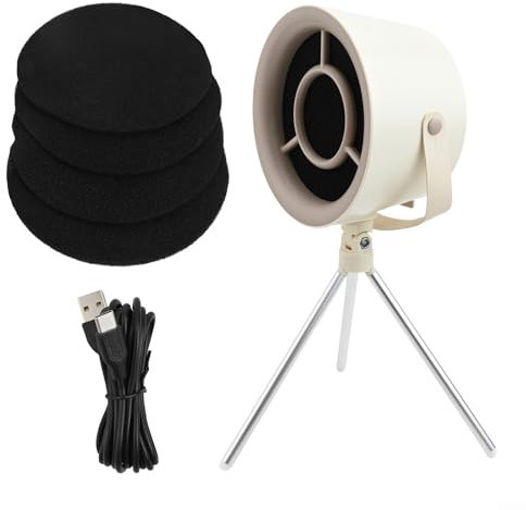 Yhenlovtt Campana extractora compacta de sobremesa, ventilación de 3 velocidades, filtros reemplazables para asar, cocinar y olla caliente, extractor de cocina portátil (#6)