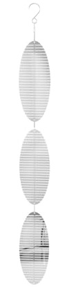 Metall-Spirale, oval, Windspiel, Hängeschild, Baumanhänger, Sonnenfänger, drehbarer Spiegel, Windspiel für Außenbereich, Wohnzimmer, Fenster, Korridor, Hof, Dekoration