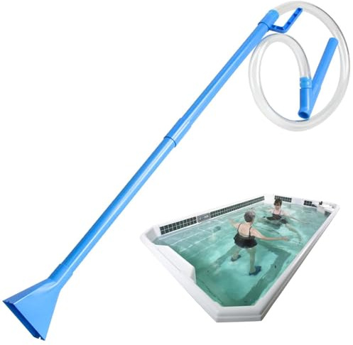 Strahlstaubsauger – Hand-Saugreiniger für Pool, Wasserstrahlpumpe | wiederverwendbarer Teichsauger mit Filterbeutel, leichtes und langlebiges Design für Lag